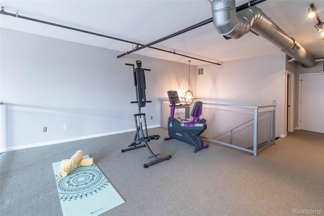 100 N Center St Unit 302, Royal Oak, MI 48067 - workout room featuring carpet floors