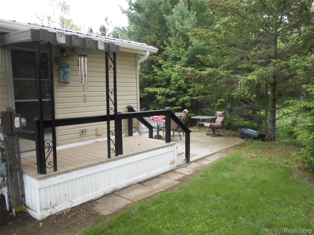 256 Shoreline Prt, Sanilac, MI 48469 - exterior space featuring a deck