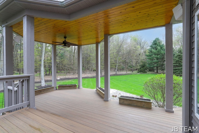 6579 Partridge Ln, Holland, MI 49423 - deck with a lawn