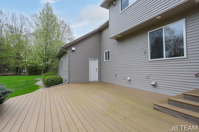 6579 Partridge Ln, Holland, MI 49423 - wooden terrace with a lawn