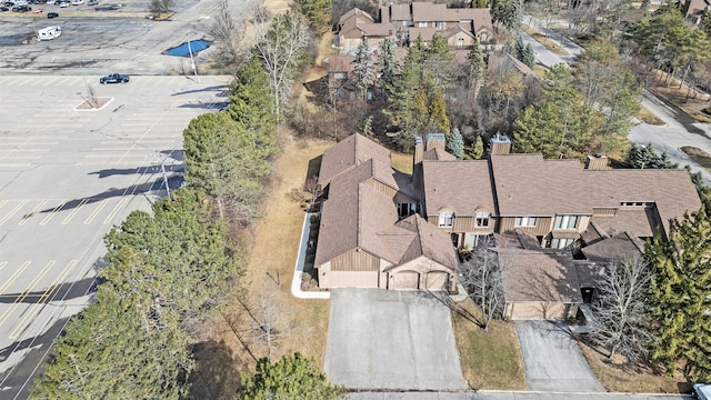 23930 Greenglen Ct, Franklin, MI 48025 - aerial view with a residential view