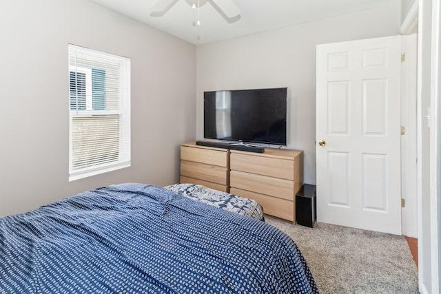 537 Andresen Ct, Hazel Park, MI 48030 - carpeted bedroom featuring ceiling fan