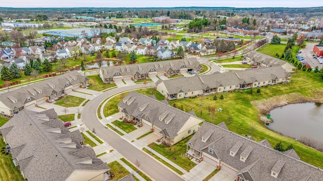 259 Victoria Dr, Dexter, MI 48130 - drone / aerial view featuring a water view and a residential view