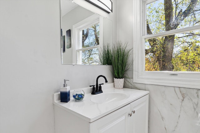 bathroom with vanity