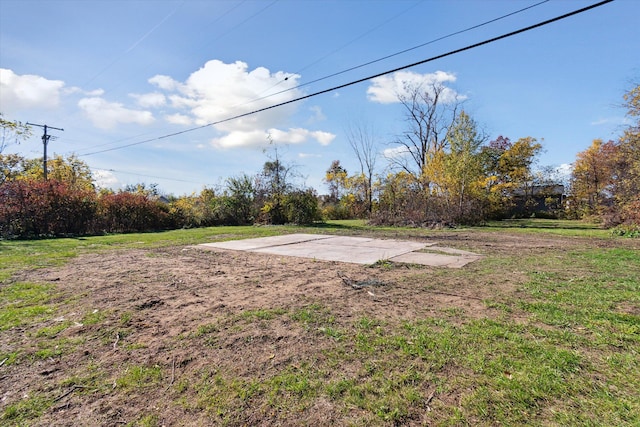 view of yard with a patio