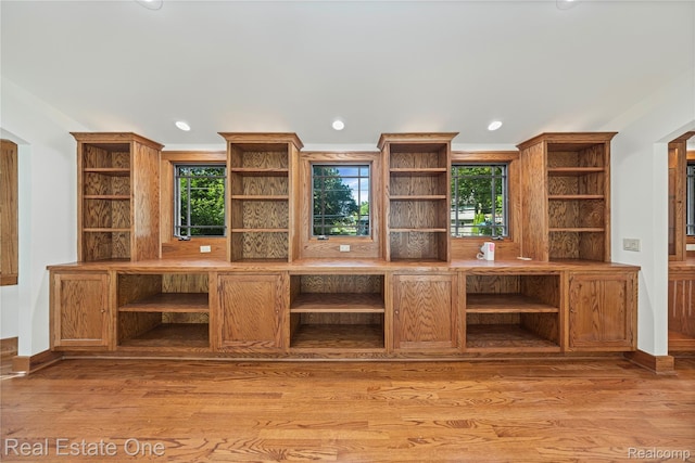 28190 Wildwood Trl, Farmington Hills, MI 48336 - unfurnished office with plenty of natural light, light wood-type flooring, and recessed lighting
