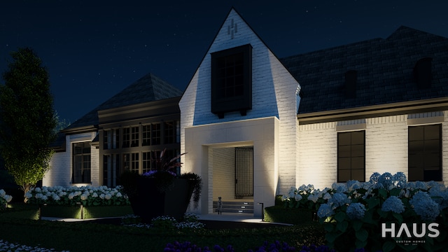 1644 Vista Dr, Oakland, MI 48363 - view of front of home featuring brick siding and entry steps