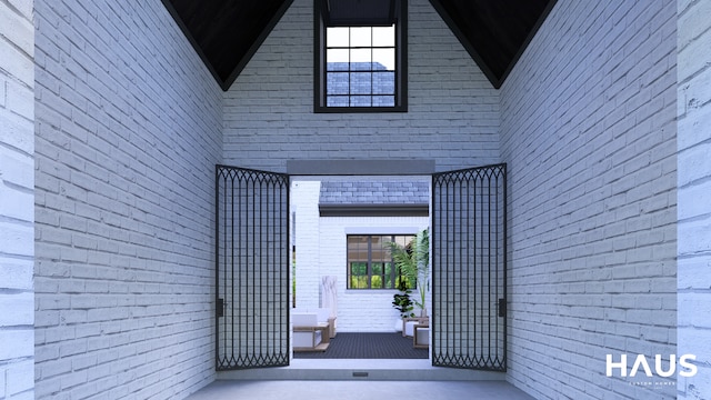 1644 Vista Dr, Oakland, MI 48363 - property entrance with brick siding
