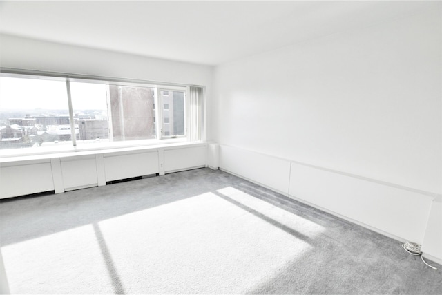 spare room with light colored carpet
