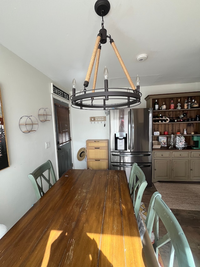 view of dining space