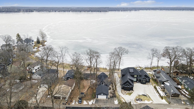 aerial view featuring a residential view