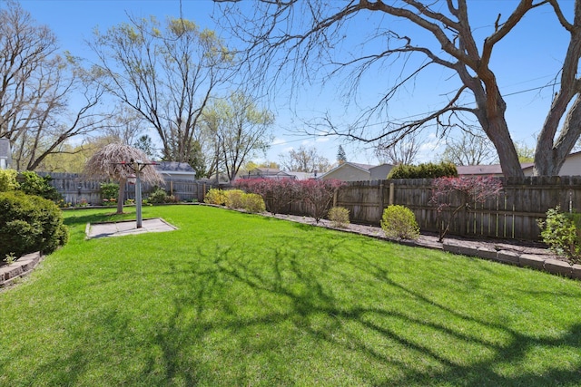 713 Mary Ann Dr, Holly, MI 48442 - view of yard with a fenced backyard