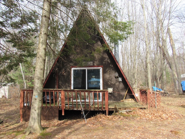 5892 Woodland Dr, Lake, MI 48632 - back of house with a deck