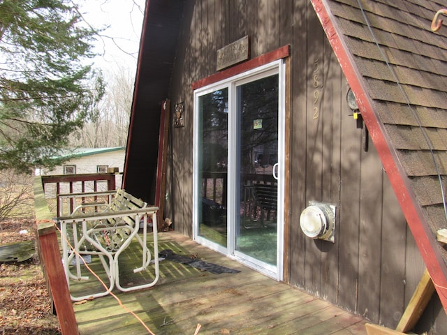 5892 Woodland Dr, Lake, MI 48632 - view of wooden deck