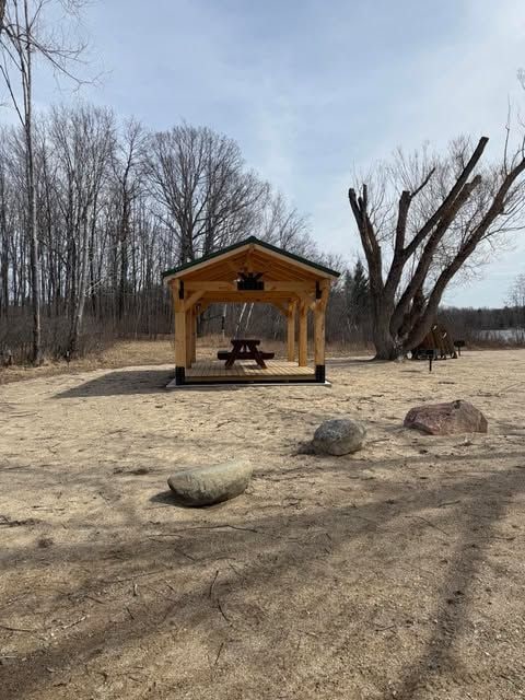 5892 Woodland Dr, Lake, MI 48632 - view of yard with a gazebo