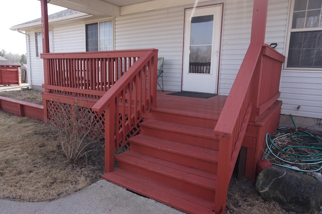1758 Manor Rd, Au Gres, MI 48703 - view of wooden terrace