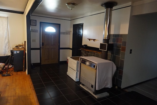 1758 Manor Rd, Au Gres, MI 48703 - foyer with dark tile patterned flooring