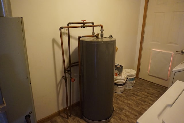 1758 Manor Rd, Au Gres, MI 48703 - utility room with water heater