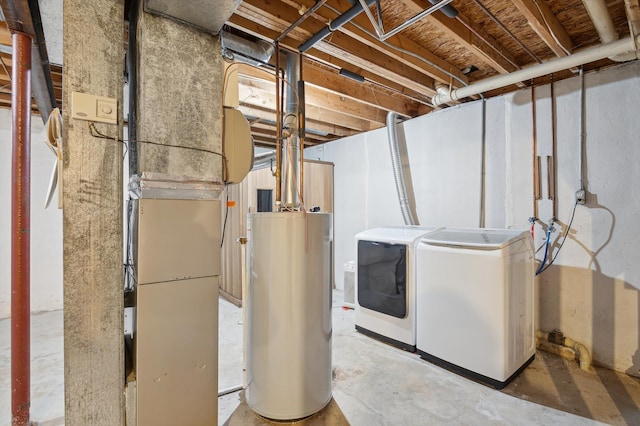 131 E Jolly Rd Unit E6, Lansing, MI 48910 - unfinished below grade area featuring water heater and washing machine and clothes dryer