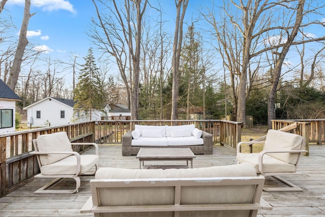 9696 Union Pier Rd, Union Pier, MI 49129 - deck with an outdoor hangout area