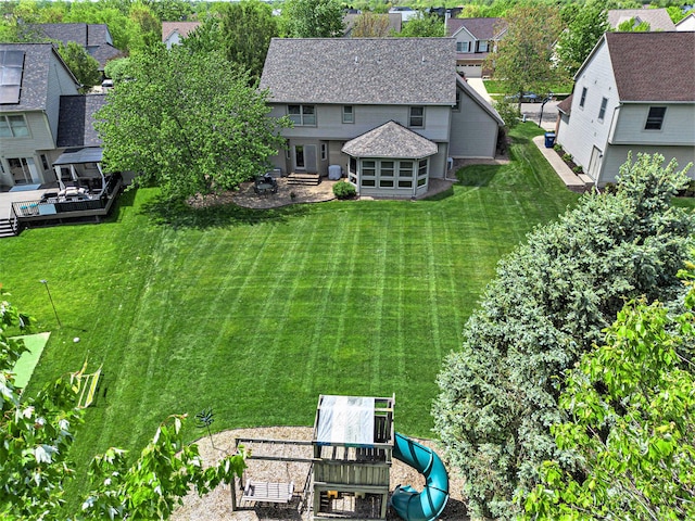 6317 Wilson Rd, Ann Arbor, MI 48108 - aerial perspective of suburban area