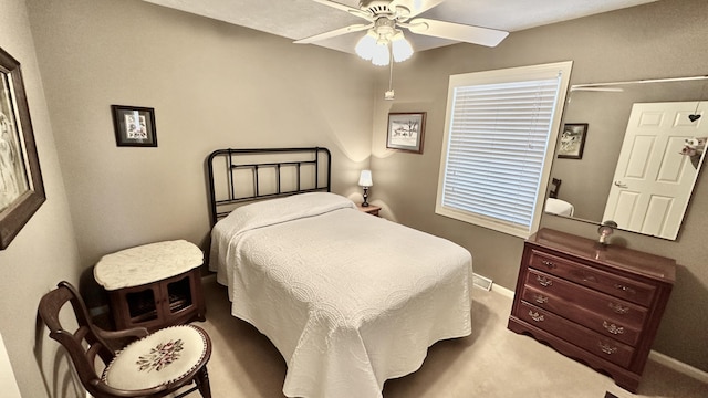 70255 51st St, Lawrence, MI 49064 - carpeted bedroom with baseboards and a ceiling fan