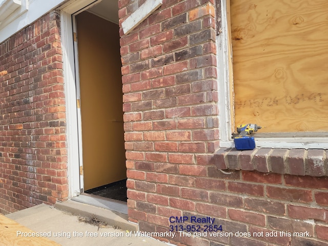 15876 Burt Rd, Detroit, MI 48223 - exterior view of brick siding