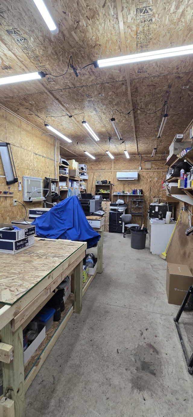 3867 Joseph St, Wellston, MI 49689 - garage with a workshop area