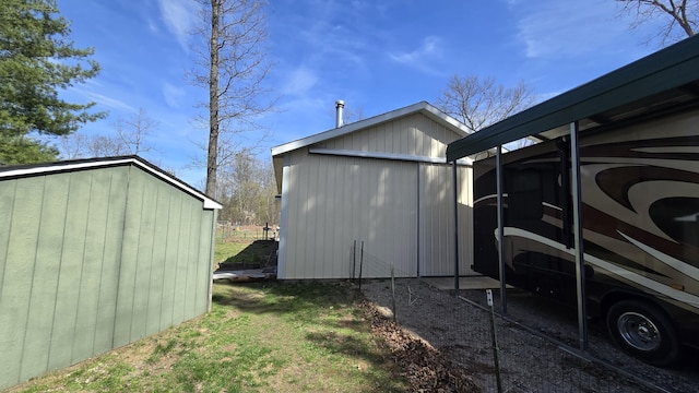 3867 Joseph St, Wellston, MI 49689 - view of property exterior featuring an outbuilding