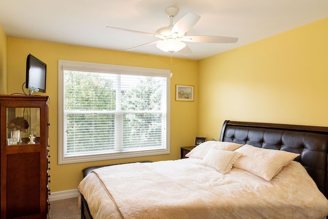 220 S Castell Ave, Rochester, MI 48307 - bedroom featuring baseboards, ceiling fan, and carpet flooring