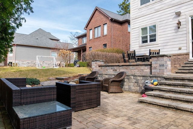 220 S Castell Ave, Rochester, MI 48307 - view of patio / terrace featuring an outdoor living space