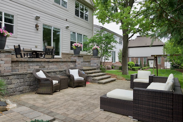 220 S Castell Ave, Rochester, MI 48307 - view of patio / terrace featuring an outdoor living space