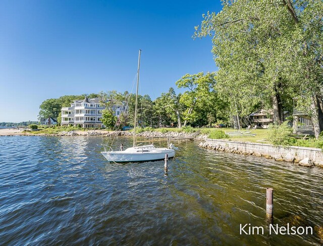 6195 Murray Rd, Whitehall, MI 49461 - dock area featuring a water view