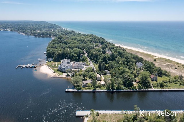 6195 Murray Rd, Whitehall, MI 49461 - birds eye view of property with a water view