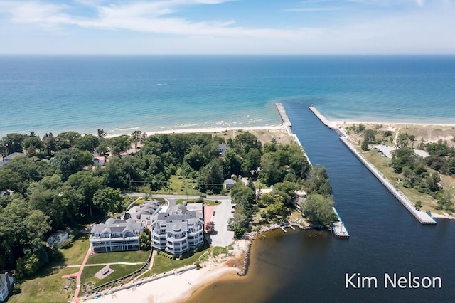 6195 Murray Rd, Whitehall, MI 49461 - bird's eye view featuring a water view
