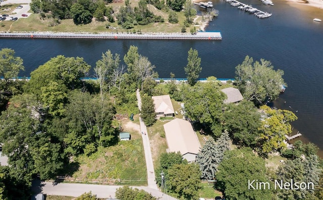 6195 Murray Rd, Whitehall, MI 49461 - aerial view featuring a water view