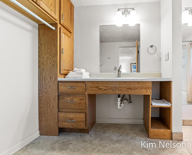 6195 Murray Rd, Whitehall, MI 49461 - bathroom with baseboards and vanity