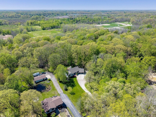 21395 Laser Ln, South Lyon, MI 48178 - view of property location featuring a heavily wooded area