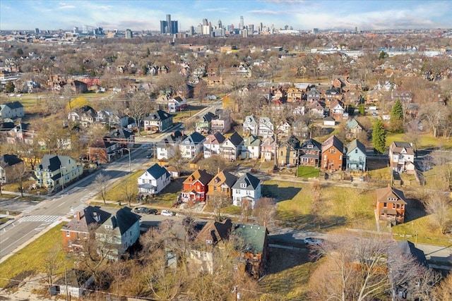 drone / aerial view featuring a residential view