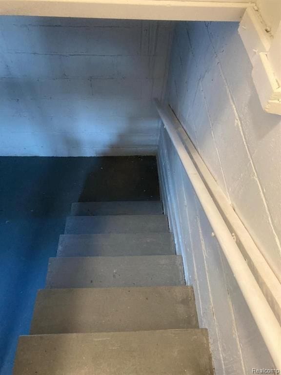 view of stairs