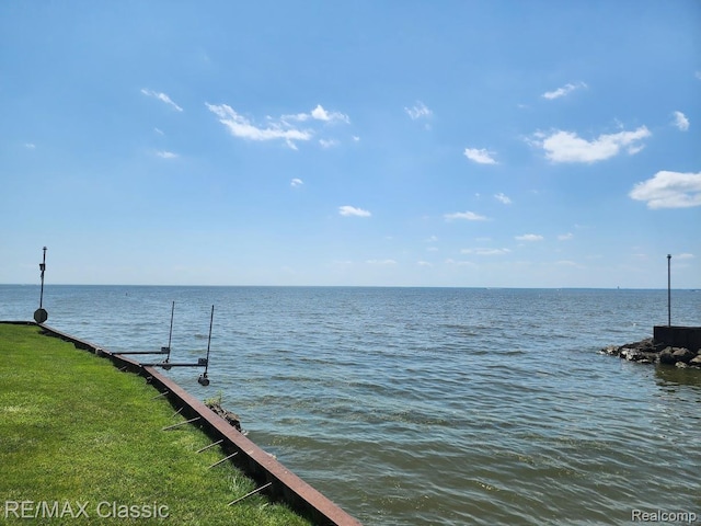 37512 Jefferson Ave Unit # 301, Harrison Township, MI 48045 - water view featuring a boat dock