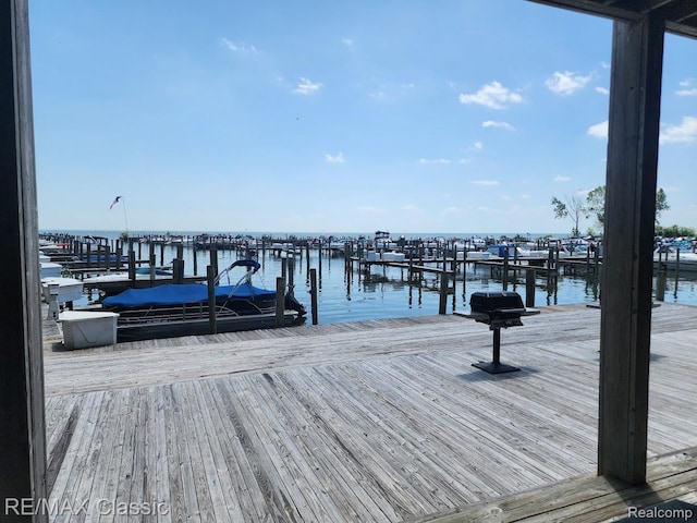 37512 Jefferson Ave Unit # 301, Harrison Township, MI 48045 - dock area featuring a water view