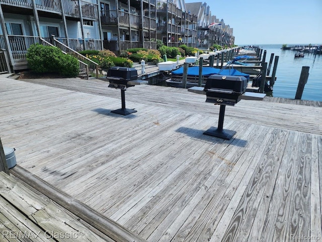 37512 Jefferson Ave Unit # 301, Harrison Township, MI 48045 - dock area with a water view