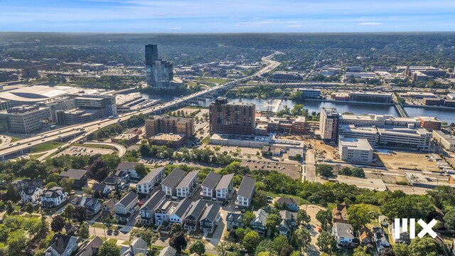 631 Fairview Ave NE Unit 3, Grand Rapids, MI 49503 - aerial overview of property's location with a nearby body of water and a notable bridge