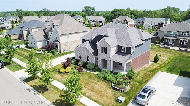 2959 Montgomery Cir, Walled Lake, MI 48390 - aerial view of residential area