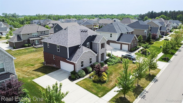 2959 Montgomery Cir, Walled Lake, MI 48390 - aerial perspective of suburban area