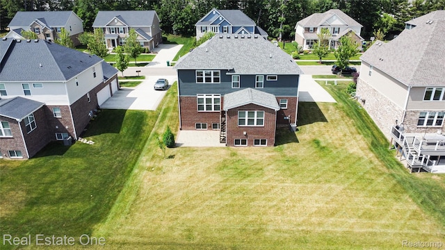 2959 Montgomery Cir, Walled Lake, MI 48390 - aerial perspective of suburban area