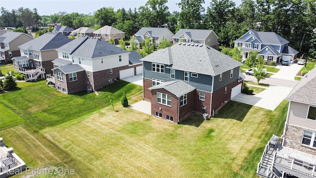 2959 Montgomery Cir, Walled Lake, MI 48390 - aerial view of residential area