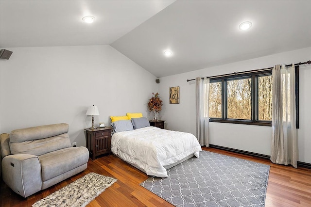 1270 John R Rd, Rochester Hills, MI 48307 - bedroom with wood finished floors and vaulted ceiling