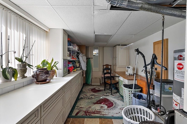1270 John R Rd, Rochester Hills, MI 48307 - basement featuring a paneled ceiling